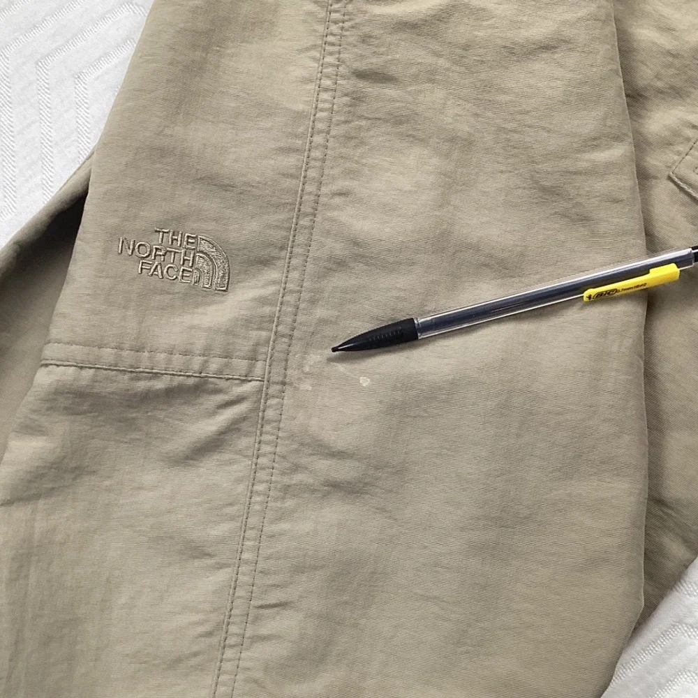 The North Face Mens Khaki Nylon Outdoor Hiking Cargo Pants Size‎ 36